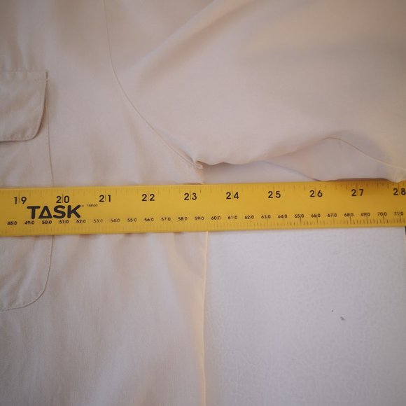 The Kettle Creek Clothing Co. Men's 100% Silk Light Beige Shirt - Picture 8 of 10